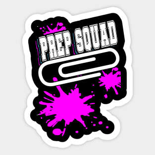 Prep Squad Team Work Splatter Pink Sticker